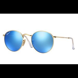 Round Flash Ray-Ban Lenses (polarized)